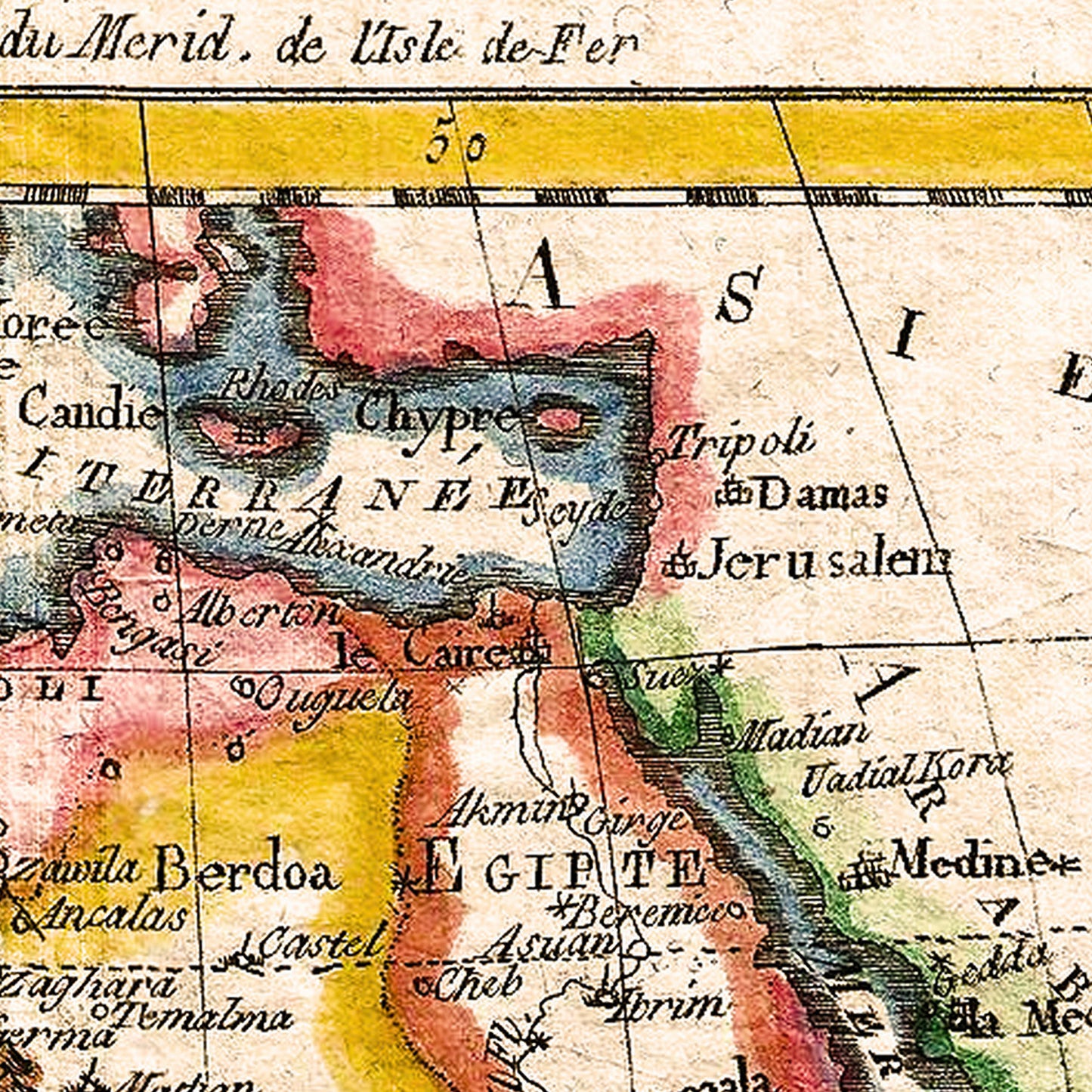 Africa 1780 - Old Antique Map - Art Print