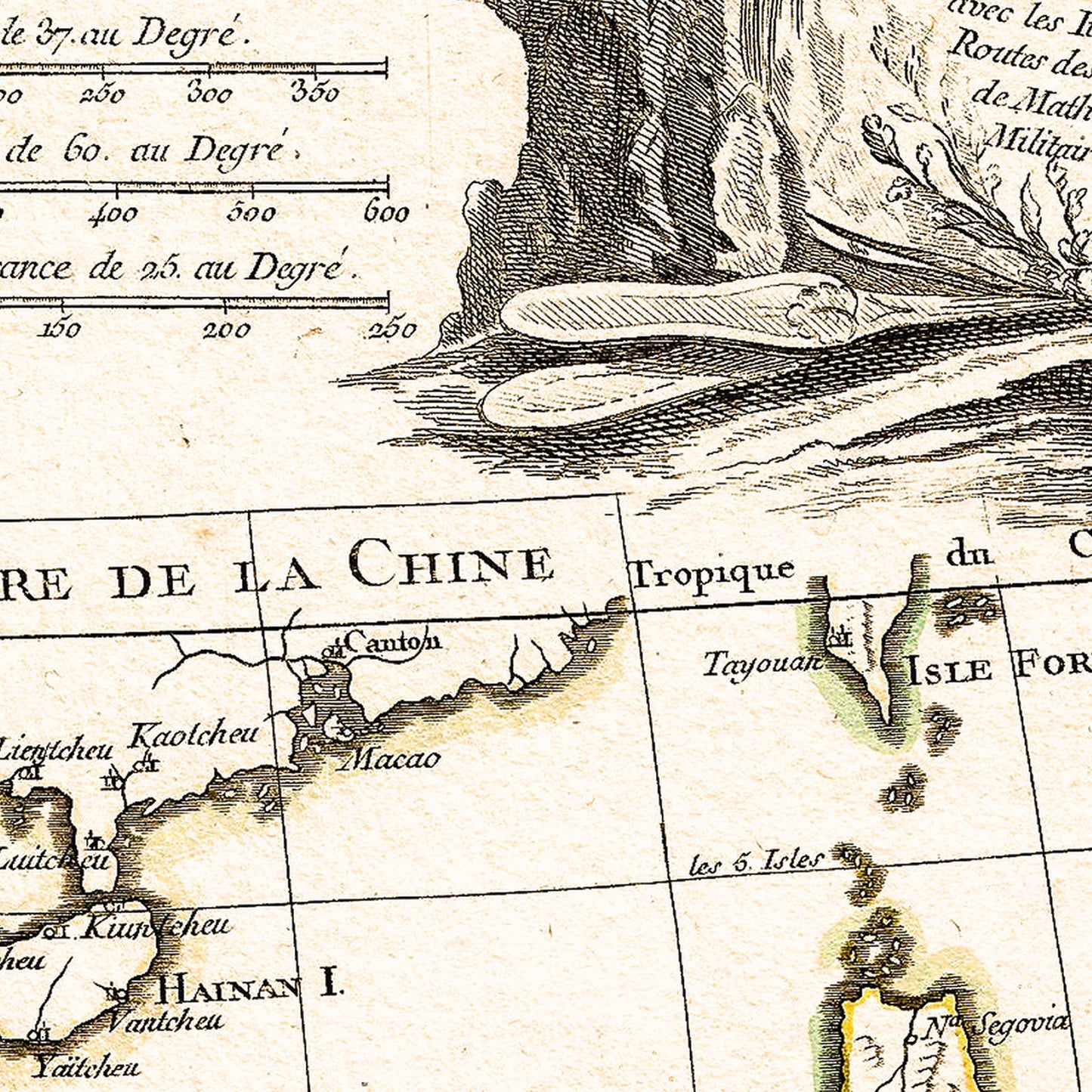 India East Indies 1770 - Old Antique Map - Art Print