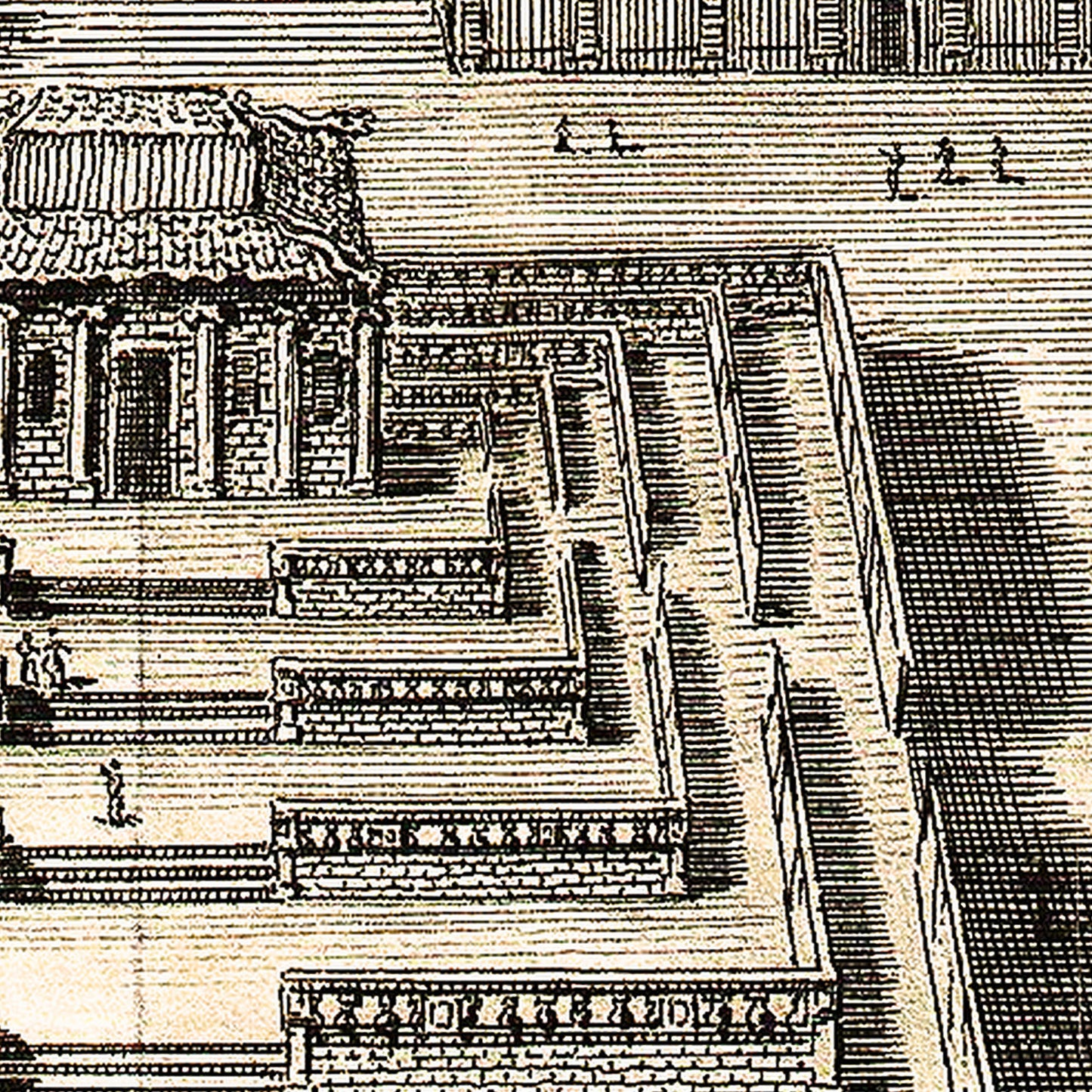 Beijing China 1756 - Old Antique Map - Art Print