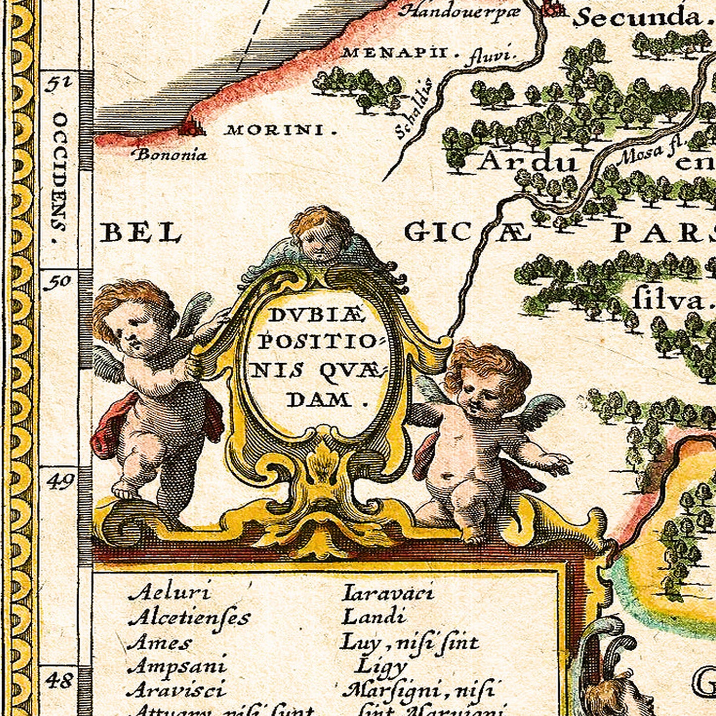 Germany 1657 - Old Antique Map - Art Print
