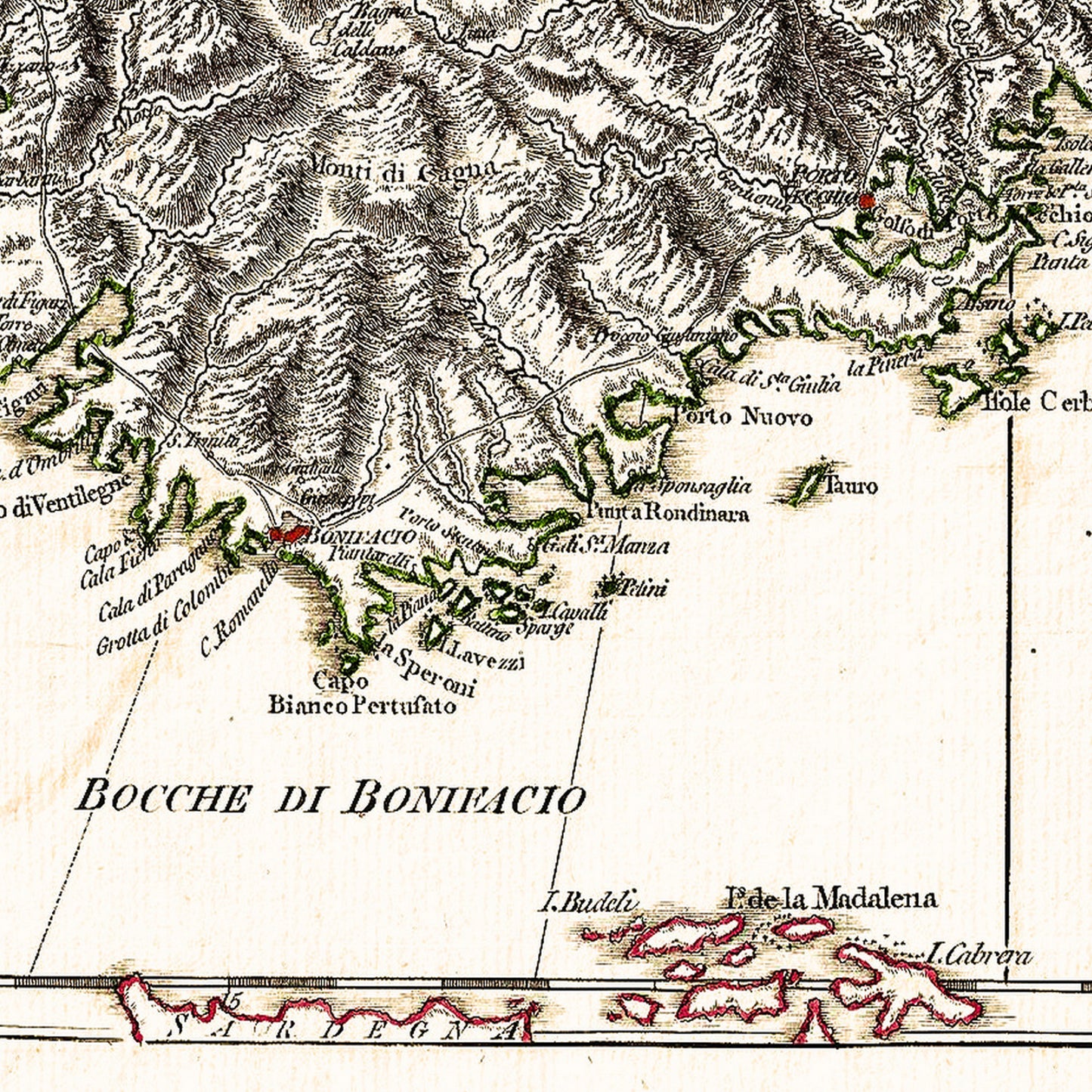 Corsica France 1794 - Old Antique Map - Art Print